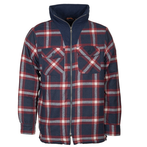 Life line Peter gevoerde flanel vest heren zwart/rood/wit maat XXL