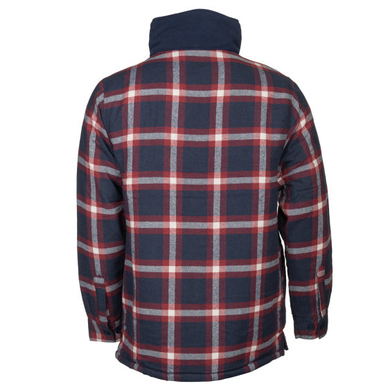 Life line Peter gevoerde flanel vest heren zwart/rood/wit maat 3XL