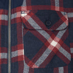 Life line Peter gevoerde flanel vest heren zwart/rood/wit maat 3XL