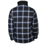 Life line Peter gevoerde flanel vest heren zwart/wit/blauw maat M