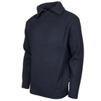 Life line PL Kotterstrui heren knit half zip blauw maat M