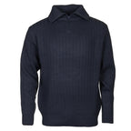 Life line PL Kotterstrui heren knit half zip blauw maat 3XL