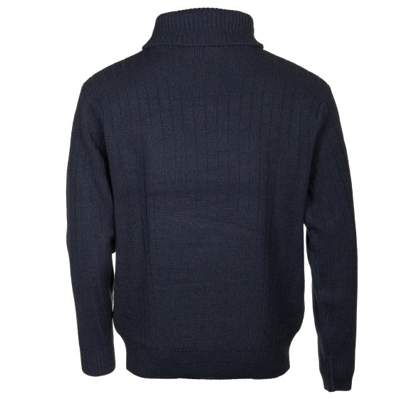 Life line PL Kotterstrui heren knit half zip blauw maat L