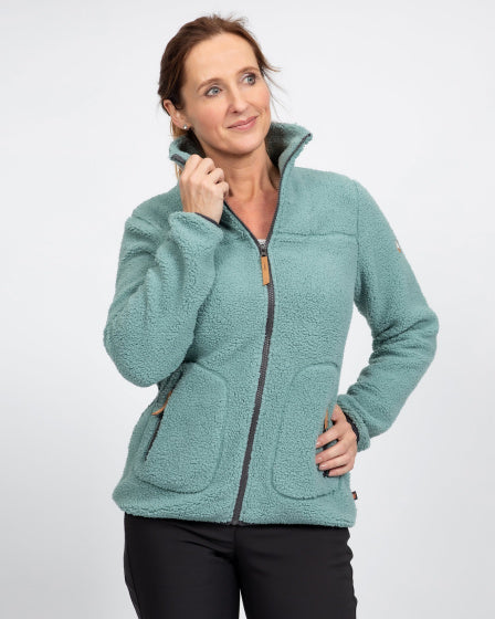 Life line Wendy fleecevest dames groen maat M