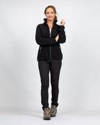 Life line Wendy fleecevest dames zwart maat S