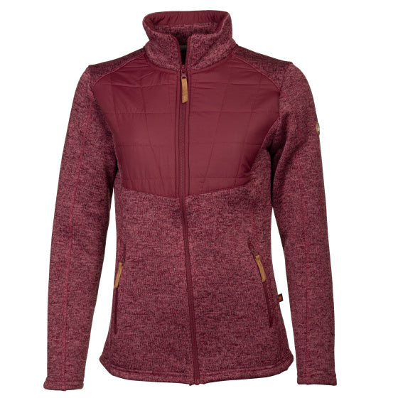 Life line Willemijn fleecevest dames bordeaux maat 4XL