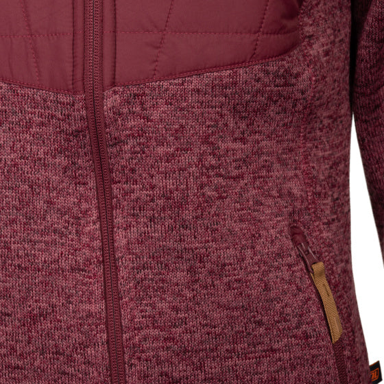 Life line Willemijn fleecevest dames bordeaux maat S