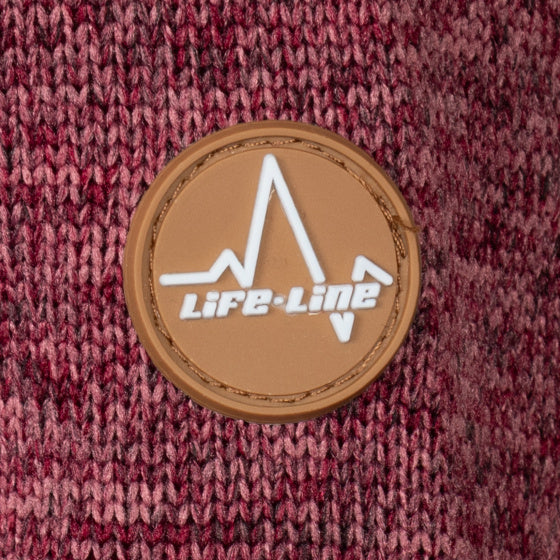 Life line Willemijn fleecevest dames bordeaux maat S