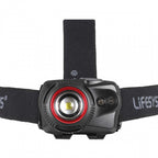 hoofdlamp led 500 lm aluminium/elastaan zwart