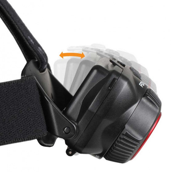hoofdlamp led 500 lm aluminium/elastaan zwart