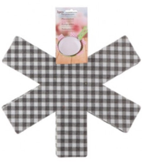 panbeschermer 38 cm polyester grijs 3 stuks