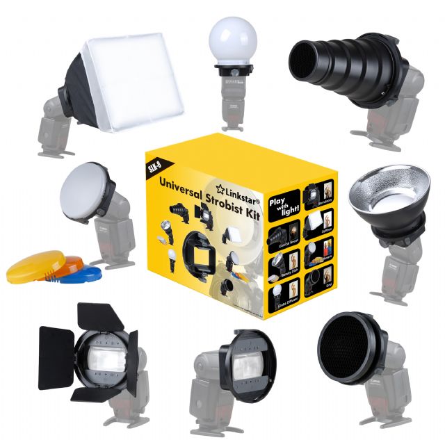Linkstar Speedlite Camera Flitser Strobist Set SLK-8