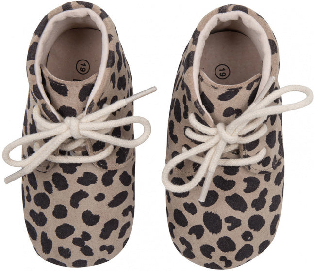 babyschoenen High Top Leopard taupe maat 21