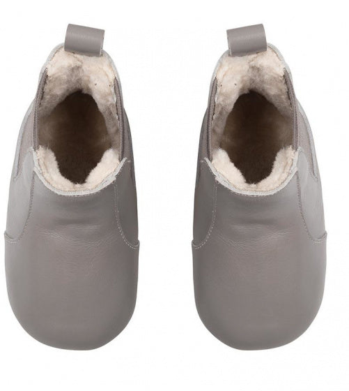 babyschoenen High Top meisjes leer grijs maat 21