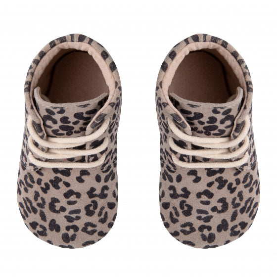 babyschoenen High Top Small Leopard taupe maat 17