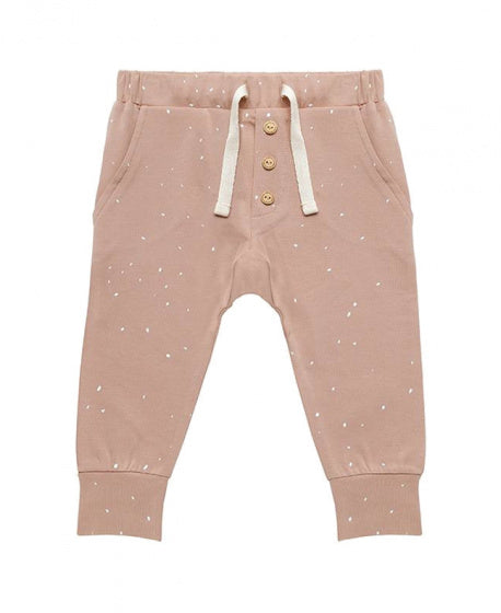 broek Dots meisjes katoen lichtbruin maat 116