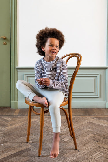 broek junior katoen groen maat 86