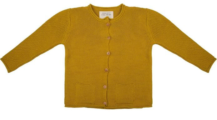 cardigan meisjes katoen geel maat 98
