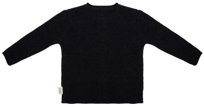 cardigan meisjes katoen grijs maat 86