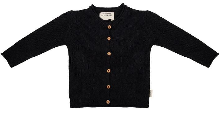 cardigan meisjes katoen grijs maat 110