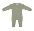 jumpsuit geribbeld meisjes katoen lichtgroen maat 6-9 maanden