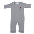 jumpsuit Stripes junior katoen zwart/wit maat 74