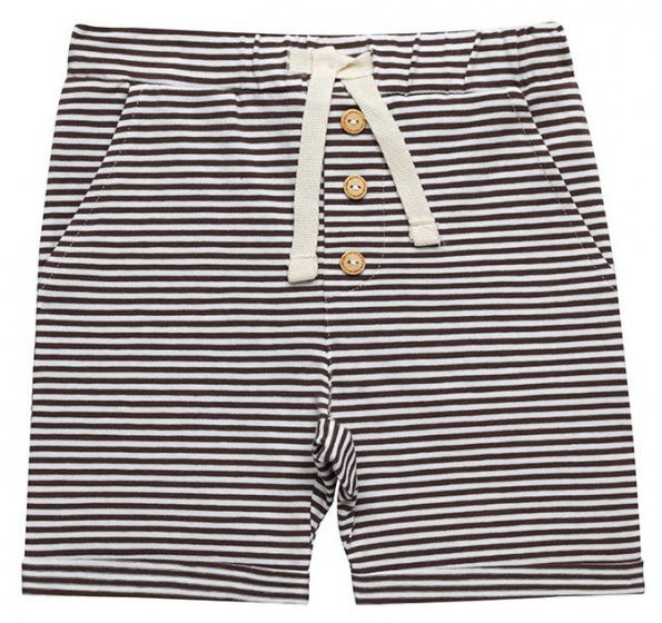 short Stripe junior katoen bruin maat 104