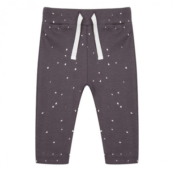 legging Dots junior katoen grijs/wit maat 74