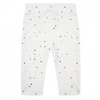 legging Dots junior katoen wit/zwart maat 80