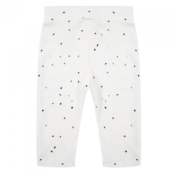 legging Dots junior katoen wit/zwart maat 62