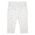 legging Dots junior katoen wit/zwart maat 80