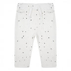 legging Dots junior katoen wit/zwart maat 62