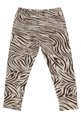 legging Zebra junior katoen zwart/wit mt 6-9 maanden