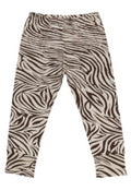 legging Zebra junior katoen zwart mt 9-12 maanden