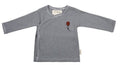 longsleeve Stripes junior katoen zwart/wit mt 62