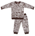 pyjama Zebra katoen wit/zwart maat 4-5 jaar