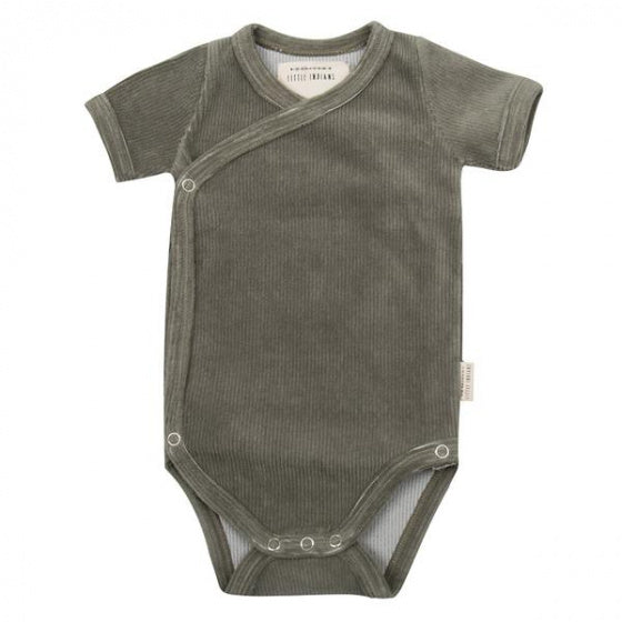romper Corduroy junior katoen groen maat 80