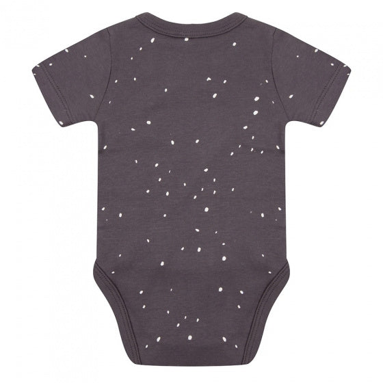 romper Dots junior katoen grijs/wit maat 80