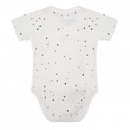 romper Dots junior katoen wit/zwart maat 62
