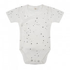 romper Dots junior katoen wit/zwart maat 62