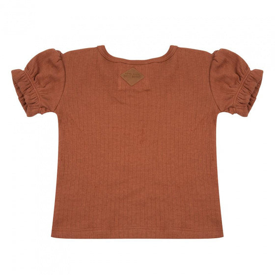 shirt Ruffle meisjes katoen koper maat 110