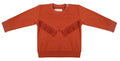 sweater Boho meisjes katoen roestbruin maat 62