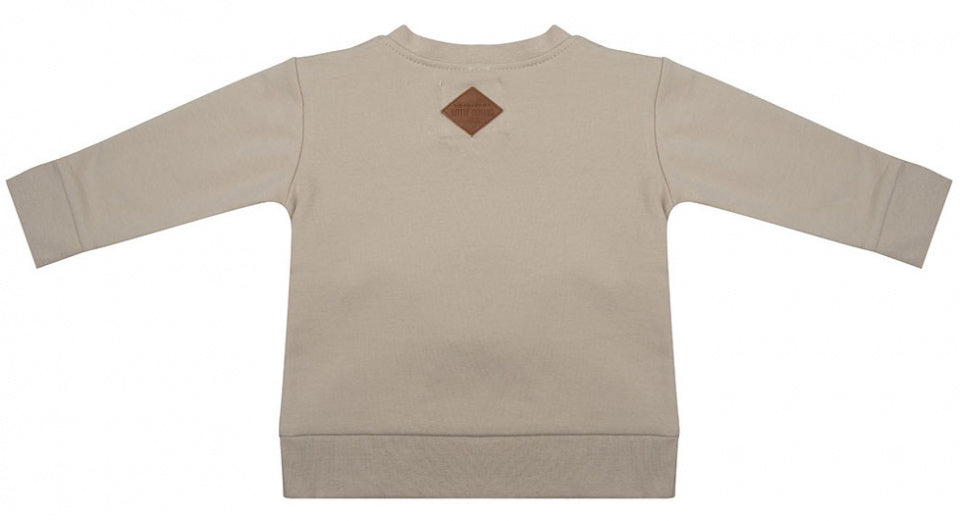 Little indians Sweater Boho meisjes katoen taupe maat 62