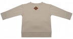 sweater Boho meisjes katoen taupe maat 80