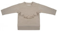 sweater Boho meisjes katoen taupe maat 116