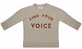 Little indians Sweater jongens katoen taupe maat 116