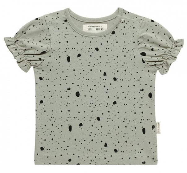 T-shirt Dapple Abbey meisjes katoen groen maat 12-18 maanden