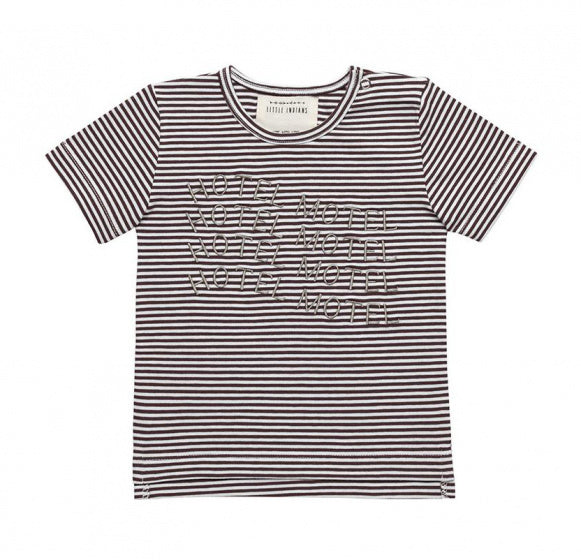 T-shirt Hotel Motel jongens katoen bruin mt 110