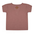 T-shirt meisjes katoen roestbruin maat 116