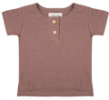 T-shirt meisjes katoen roestbruin maat 104